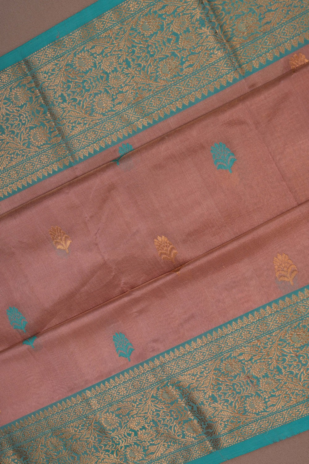 Image of Chanderi Tissue Silk Pink Saree